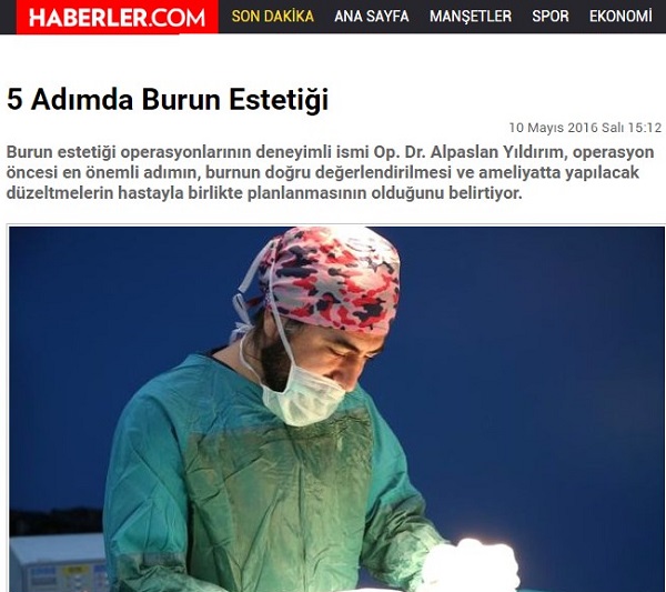 Haberler.com Sayfalarına Konuk Olduk